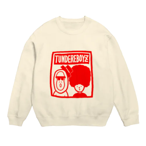 ゴリラとアフロ Crew Neck Sweatshirt