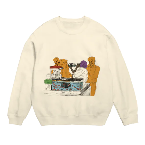 Goldfish Seller Crew Neck Sweatshirt