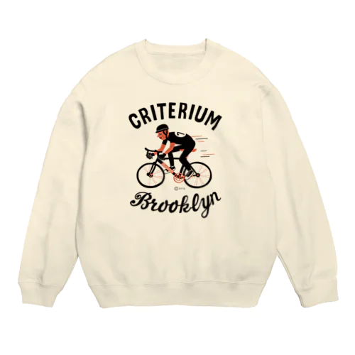 ブルックリン★自転車レース Crew Neck Sweatshirt