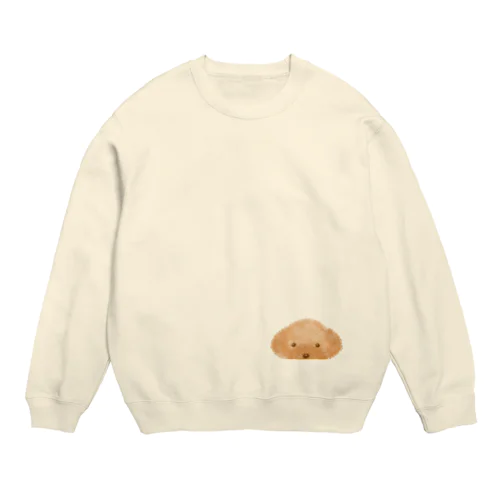 ウチの子トイプードル Crew Neck Sweatshirt