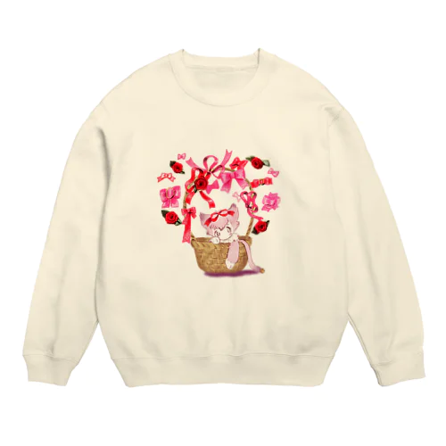 Kitty Crew Neck Sweatshirt