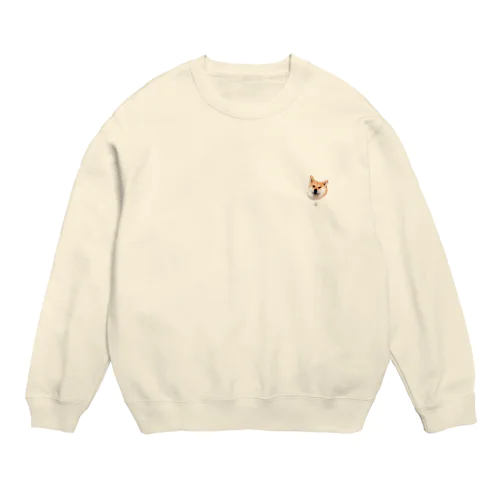 柴犬ふじこ Crew Neck Sweatshirt