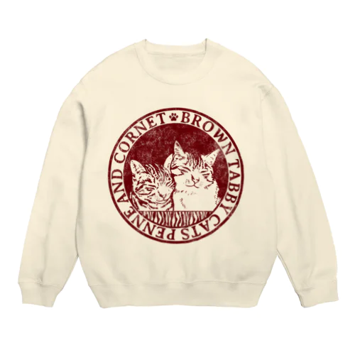 ペンコロスタンプ（赤） Crew Neck Sweatshirt