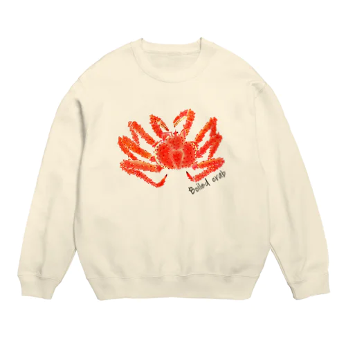 Boiled crab Crew Neck Sweatshirt