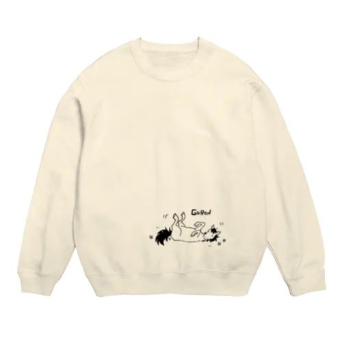 ごろんするうま Crew Neck Sweatshirt