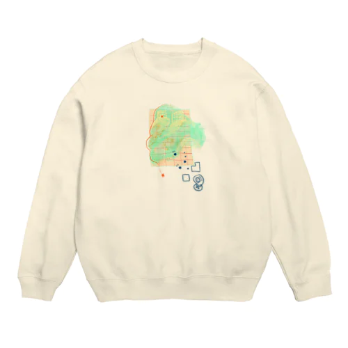 雲母雲団地と僕 Crew Neck Sweatshirt