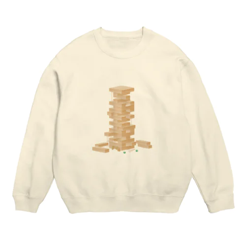 崩れかけの家 Crew Neck Sweatshirt