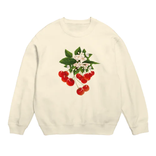 【forseasons】チェリー Crew Neck Sweatshirt