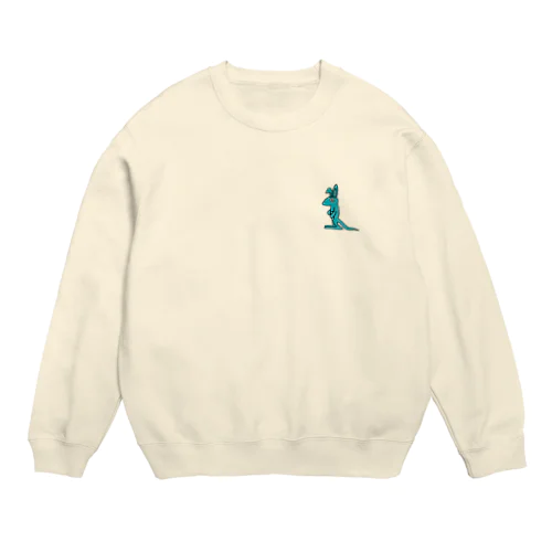 青カンガルー Crew Neck Sweatshirt