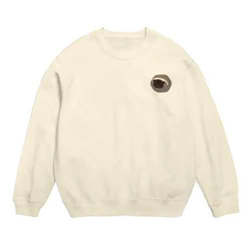 ナマケモノのぱれちゃん Crew Neck Sweatshirt