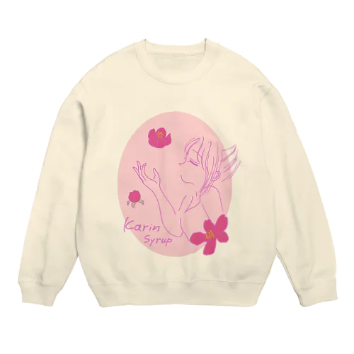 花梨の花香る(ピンク) Crew Neck Sweatshirt