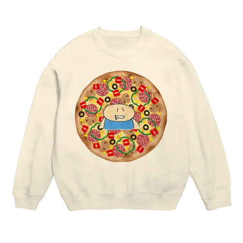 ピザぜつぼうや Crew Neck Sweatshirt