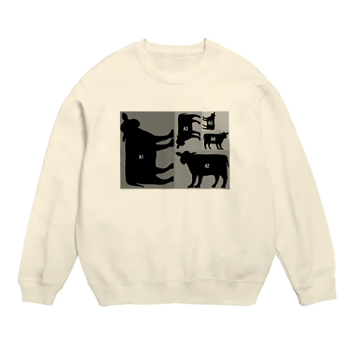 A5牛 Crew Neck Sweatshirt