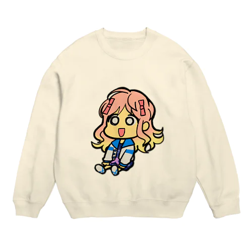 クロスちゃん(ボーッ) Crew Neck Sweatshirt