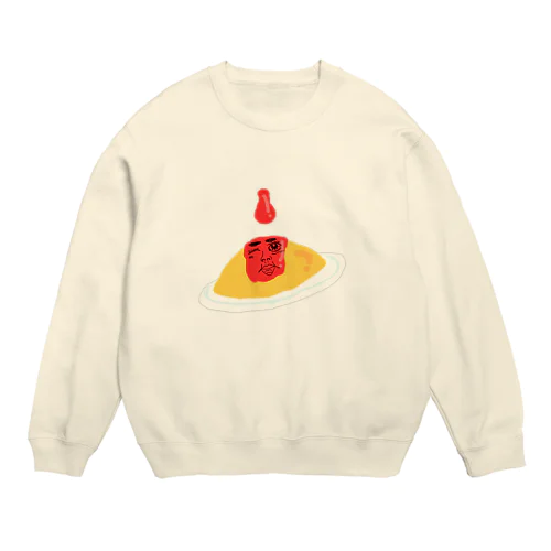 オムライス青年 Crew Neck Sweatshirt