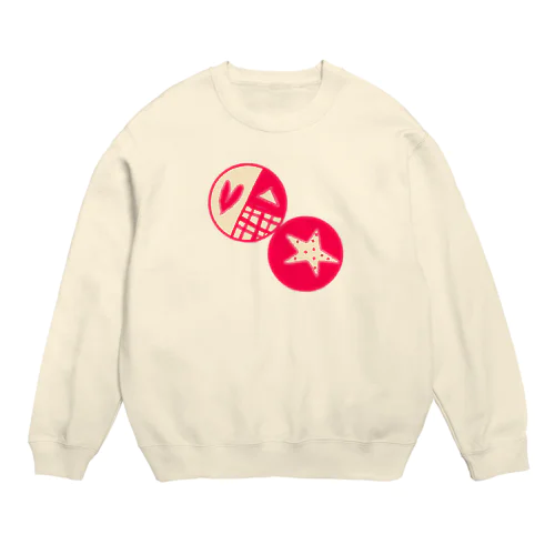 red　circle Crew Neck Sweatshirt