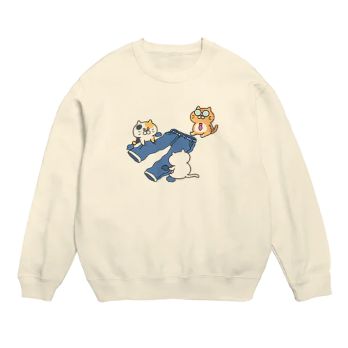 ダメージジーンズ工房(ニャンコ支店) Crew Neck Sweatshirt