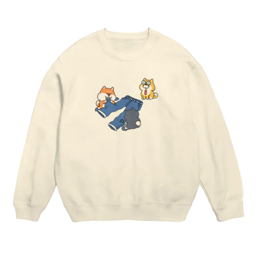 ダメージジーンズ工房（柴犬支店） Crew Neck Sweatshirt