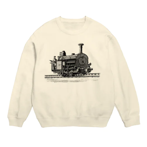 汽車＜アンティーク・プリント＞ Crew Neck Sweatshirt