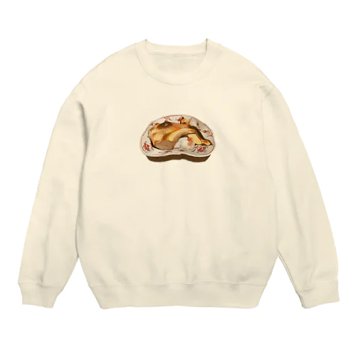 ぶりかま塩焼き Crew Neck Sweatshirt