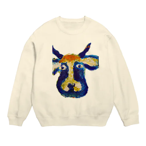 牛のくん Crew Neck Sweatshirt