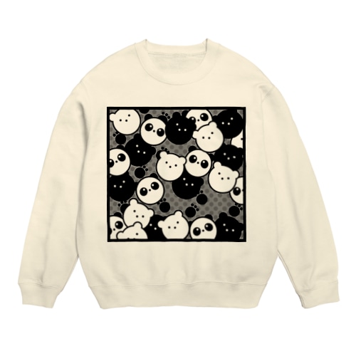 MONOCHROME BEARS Crew Neck Sweatshirt