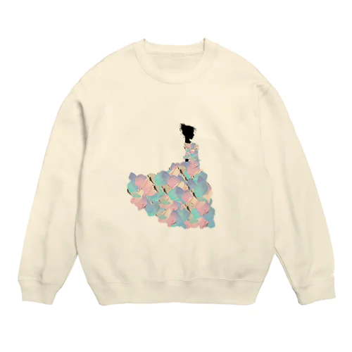 ペタルドレス ーペイントー Crew Neck Sweatshirt