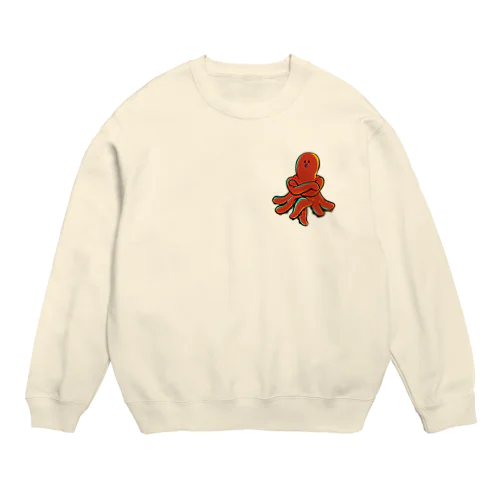 威張りん坊のたこチャン Crew Neck Sweatshirt