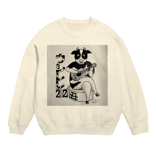 干支 ウシレレ Crew Neck Sweatshirt