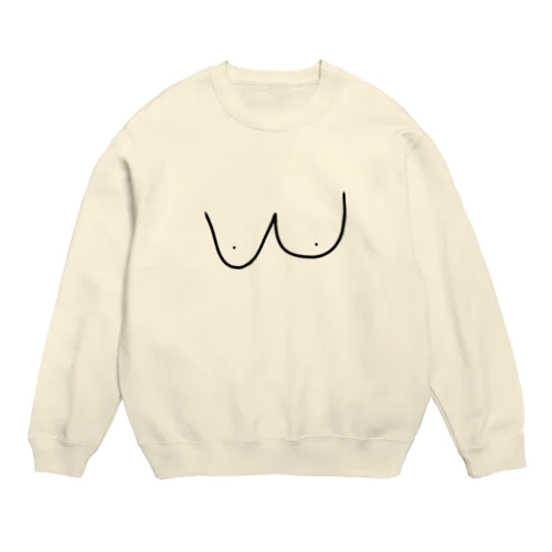 乳離れが出来ない人へ Crew Neck Sweatshirt