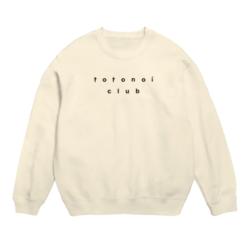 totonoiCLUB 文字 Crew Neck Sweatshirt