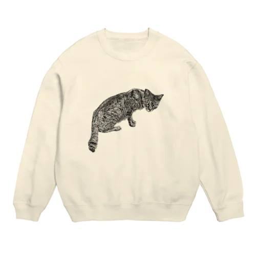 猫A Crew Neck Sweatshirt