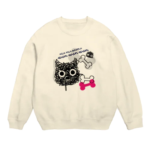 CT107 もじゃもじゃ★ぱっふん*wanwanwanA Crew Neck Sweatshirt