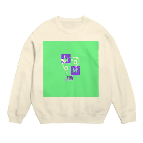 momo_emi ロゴグッズ Crew Neck Sweatshirt