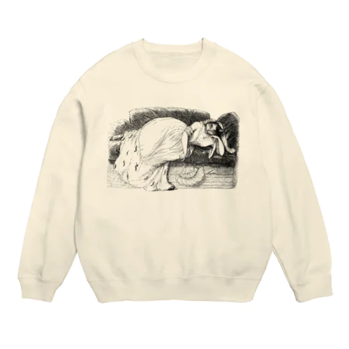 グランヴィル「猫 1」＜アンティーク・プリント＞ Crew Neck Sweatshirt