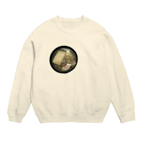 モザイクのお雑煮 Crew Neck Sweatshirt