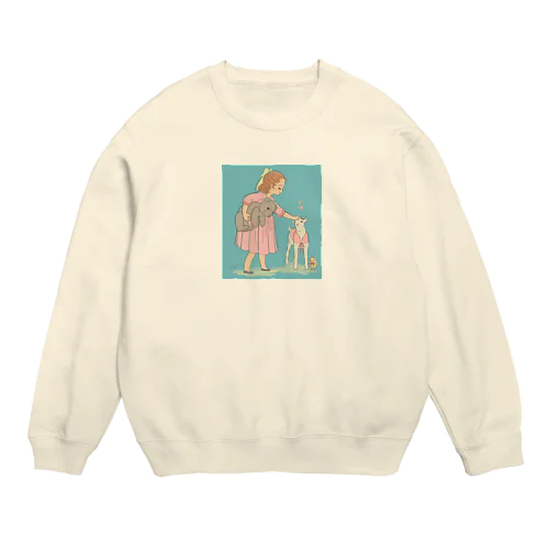 ふてくされるヒヨコ Crew Neck Sweatshirt