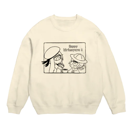 メメロップモノクロ Crew Neck Sweatshirt