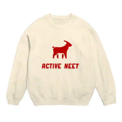 アクティブニート　REDロゴ Crew Neck Sweatshirt