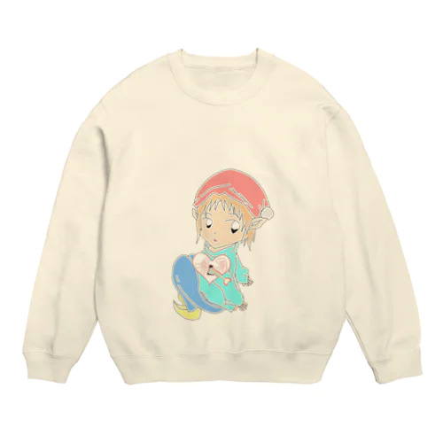 ハートでズッキュン Crew Neck Sweatshirt