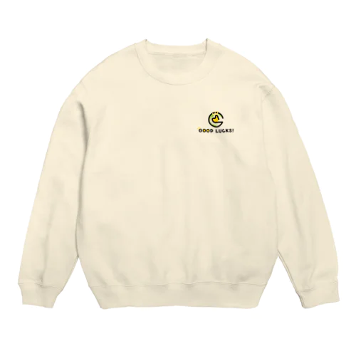 GOOD LUCKS!【シンボルマーク&ロゴマーク】 Crew Neck Sweatshirt