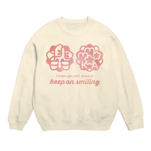 桃花ちゃん_ナゴコロゴ Crew Neck Sweatshirt