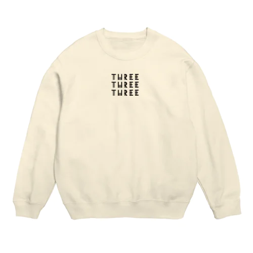 『弾』design by + T H R E E + Crew Neck Sweatshirt