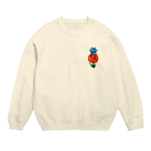 Triceratops -tulip- Crew Neck Sweatshirt