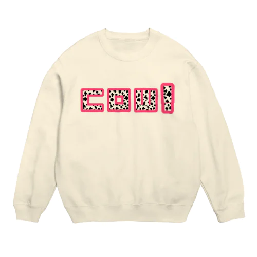 ＣＯＷ！うし柄 Crew Neck Sweatshirt