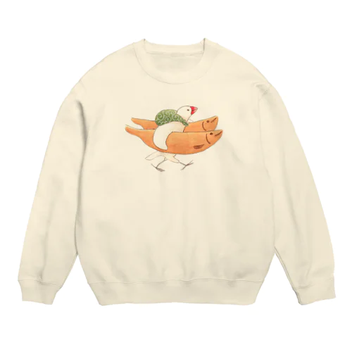 若鮎を運ぶ Crew Neck Sweatshirt