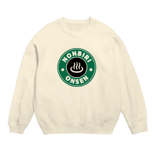 のんびり温泉 Crew Neck Sweatshirt