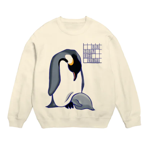 解説「おっとこれはイビアナですね」ペンギン編 Crew Neck Sweatshirt