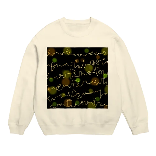 食べこぼし対策柄 Crew Neck Sweatshirt