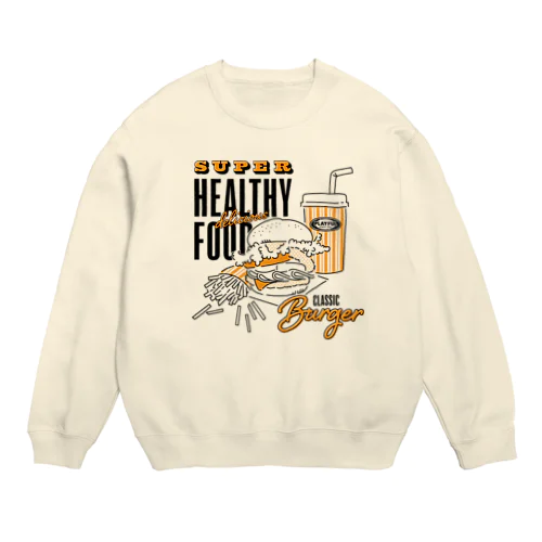 FAT item_Burger Crew Neck Sweatshirt